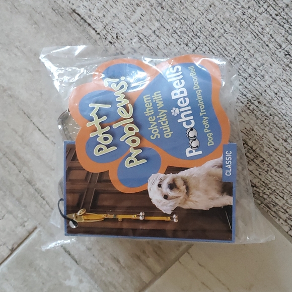 New Gray Dog Potty Training Door Bells Poochie Bells